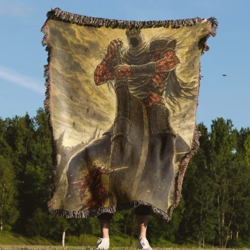 Souls Yhorm the Giant Woven Tapestry Throw Blanket – Epic Wall Art, Cozy Room Decor, Home Decor Accent - Image 4