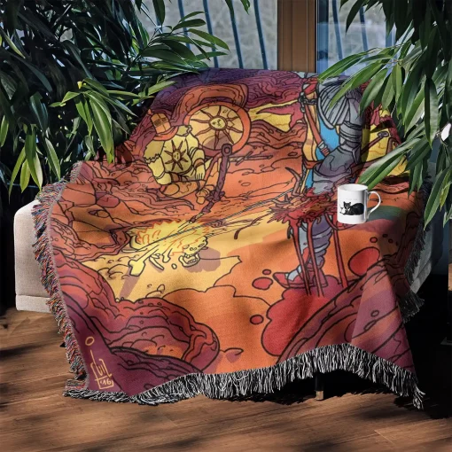 Souls Woven Tapestry Throw Blanket – Collectible Wall Rug, Room Decor, Home Decor, Cozy Throw - Image 3