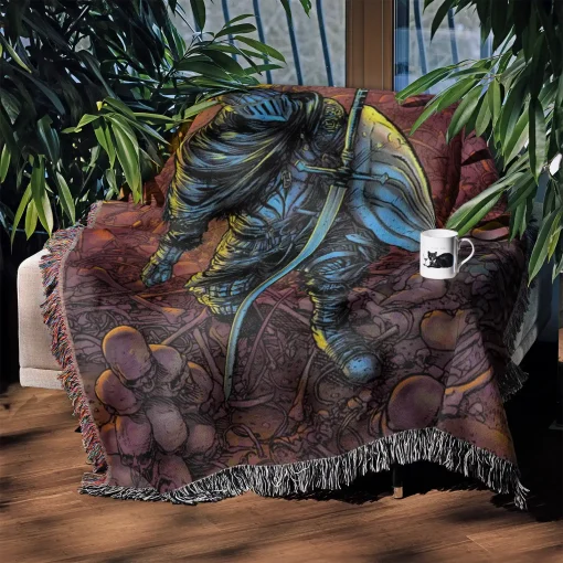 Souls Woven Tapestry Throw Blanket – Unique Room Decor, Wall Art, Picnic Mat, Perfect Merch - Image 3
