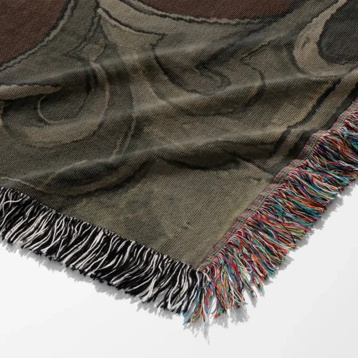 Diablo Woven Tapestry Throw Blanket – Dark Wall Art, Room Decor, Cozy Home Decor, Perfect Gift - Image 6