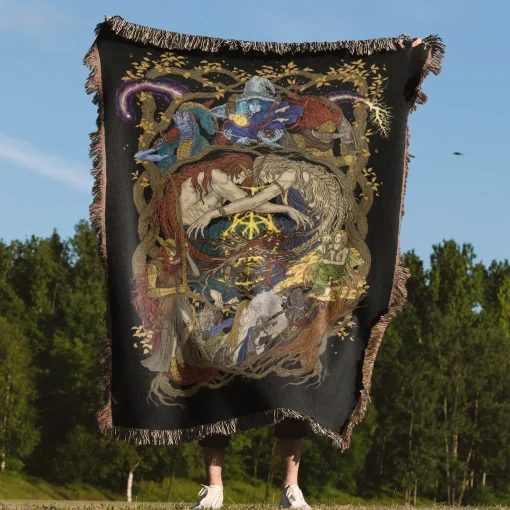 Elden Woven Tapestry Throw Blanket – Epic Wall Art, Room Decor, Cozy Home Decor, Collectible - Image 4