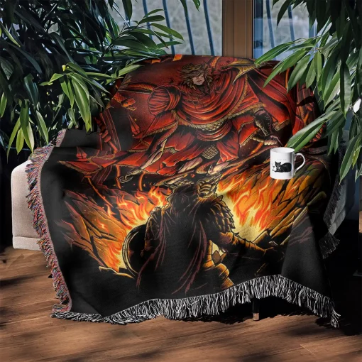 Elden Woven Tapestry Throw Blanket – Unique Room Decor, Wall Art, Home Decor, Perfect Collectible - Image 3