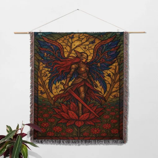 Elden The Empress Woven Tapestry Throw Blanket – Epic Wall Art, Room Decor, Cozy Home Decor, Perfect Gift - Image 2