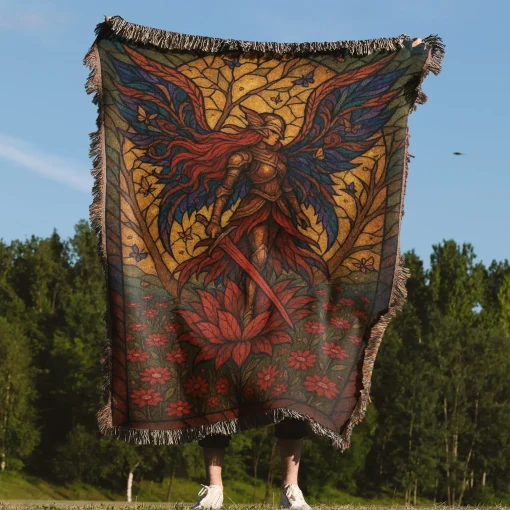 Elden The Empress Woven Tapestry Throw Blanket – Epic Wall Art, Room Decor, Cozy Home Decor, Perfect Gift - Image 4