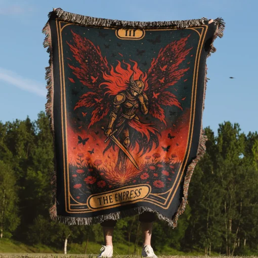 Elden Woven Tapestry Throw Blanket – Stylish Wall Rug, Room Decor, Collectible Accent - Image 4