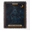 Elden Ring The Moon Game woven tapestry throw blanket, offering unique wall art design and cozy room decor, perfect as a home decor accent for Elden Ring fans.