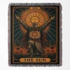 Elden Ring The Sun woven tapestry throw blanket, featuring fun wall rug design, picnic mat functionality, and room decor, perfect as a collectible accent for Elden Ring fans.