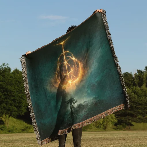 Elden Woven Tapestry Throw Blanket – Epic Wall Rug, Stylish Room Decor, Collectible Merch - Image 3