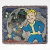 Fallout 76 woven tapestry throw blanket, designed with epic wall art and cozy room decor, making it the perfect gift for Fallout 76 fans.