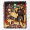 Fallout New Vegas woven tapestry throw blanket, offering unique wall art and cozy room decor, making it the perfect home decor accent for Fallout New Vegas fans.