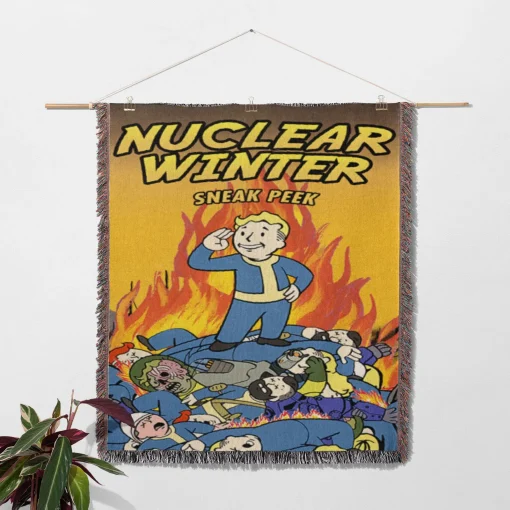 FO Woven Tapestry Throw Blanket – Cool Wall Rug, Home Decor, Room Decor, Collectible Gift - Image 2