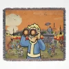 Fallout woven tapestry throw blanket, offering stylish room decor and cozy home decor, perfect as a gift idea for Fallout fans.