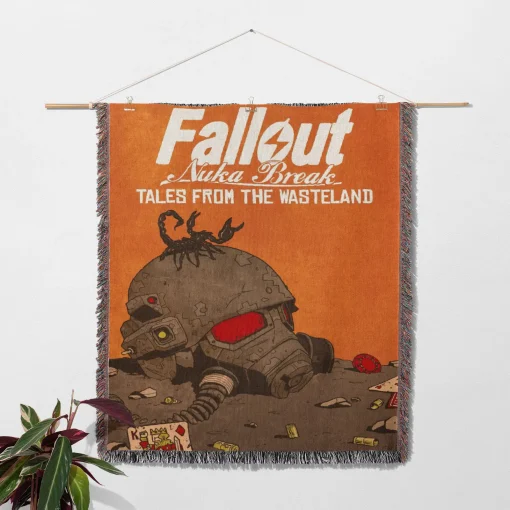 FO Nuka Break Woven Tapestry Throw Blanket – Fun Wall Rug, Cozy Room Decor, Perfect Gift - Image 2