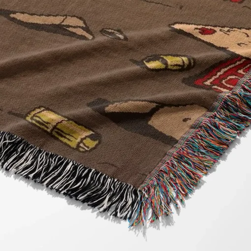 FO Nuka Break Woven Tapestry Throw Blanket – Fun Wall Rug, Cozy Room Decor, Perfect Gift - Image 6