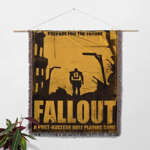 FO Woven Tapestry Throw Blanket – Stylish Home Decor, Wall Art, Room Decor, Collectible Merch - Image 2