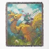 Chocobo woven tapestry throw blanket, featuring stylish wall rug design and room decor, perfect as a collectible item for Chocobo fans.