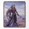 Sephiroth woven tapestry throw blanket, featuring cool wall art and room decor, perfect as a collectible accent for Sephiroth fans.