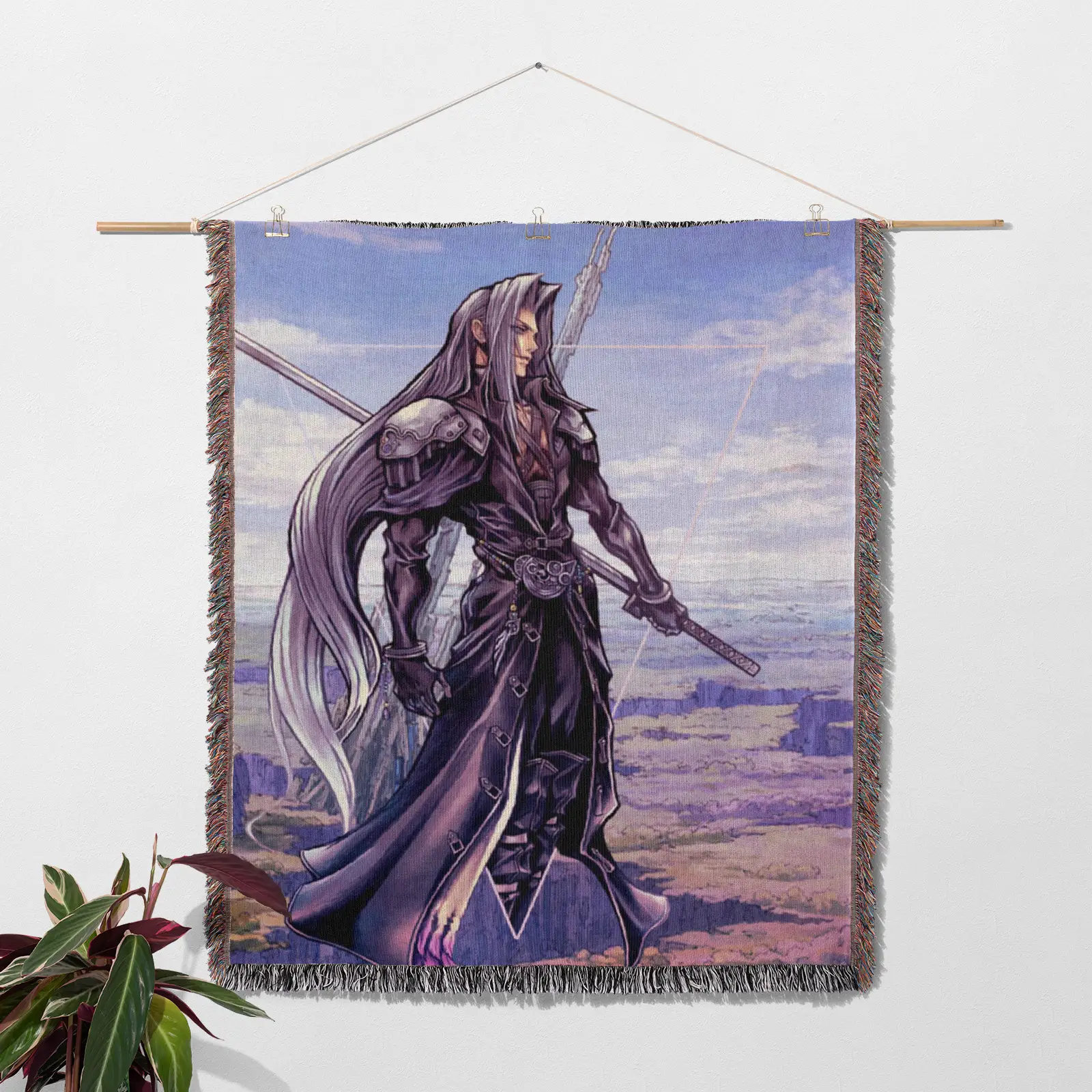 Sephiroth Woven Tapestry Throw Blanket – Cool Wall Art, Room Decor, Collectible Accent - Image 2