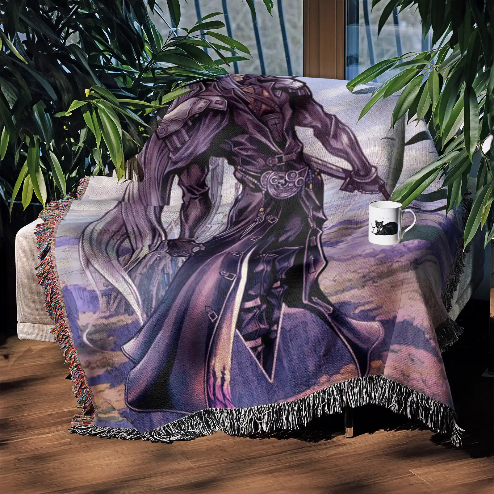 Sephiroth Woven Tapestry Throw Blanket – Cool Wall Art, Room Decor, Collectible Accent - Image 3