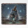 Vivi Ornitier woven tapestry throw blanket, featuring stylish room decor and wall rug design, perfect for adding cozy home decor for Final Fantasy fans.