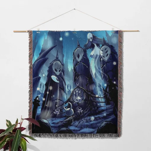 Hollow Game Woven Tapestry Throw Blanket – Unique Wall Art, Room Decor, Cozy Home Decor, Perfect Gift - Image 2