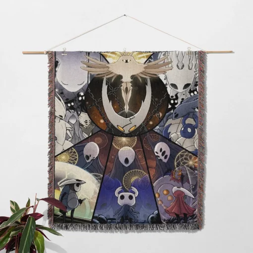 Hollow Game Retro Woven Tapestry Throw Blanket – Stylish Wall Rug, Room Decor, Collectible Merch - Image 2