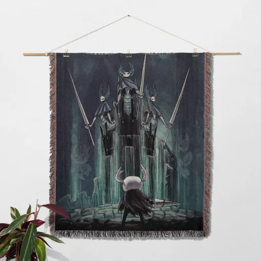 Hollow GamePixel Woven Tapestry Throw Blanket – Fun Wall Art, Room Decor, Picnic Mat, Perfect Collectible - Image 2
