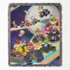 Mario Kart woven tapestry throw blanket, designed with fun wall art and cozy room decor, making it the perfect gift for Mario Kart fans.