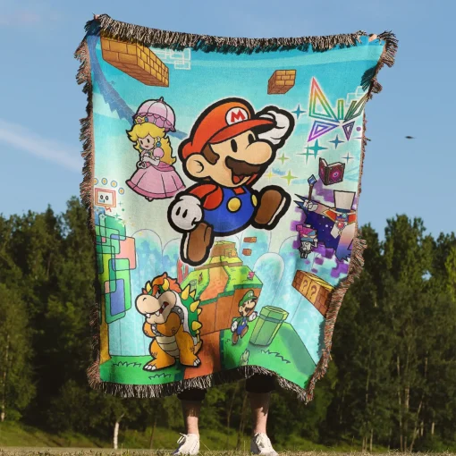 Super Mario Woven Tapestry Throw Blanket – Epic Wall Rug, Room Decor, Collectible Merch - Image 4