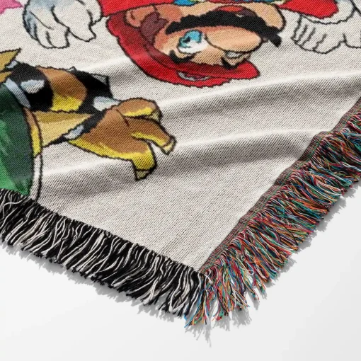Mario Woven Tapestry Throw Blanket – Cute Wall Art, Room Decor, Cozy Home Decor, Perfect Gift - Image 6