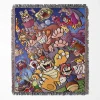 Mario woven tapestry throw blanket, designed with cute wall art and picnic mat functionality, perfect as a collectible accent for Mario fans.