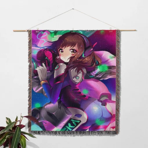 OW DVA Woven Tapestry Throw Blanket – Fun Wall Rug, Room Decor, Picnic Mat, Collectible Accent - Image 2