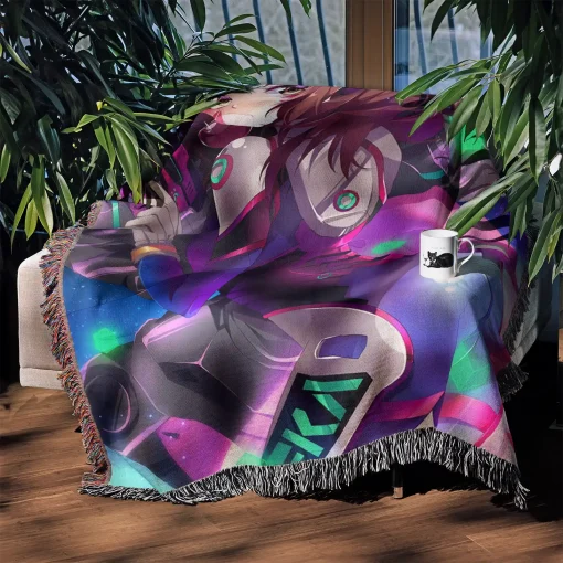 OW DVA Woven Tapestry Throw Blanket – Fun Wall Rug, Room Decor, Picnic Mat, Collectible Accent - Image 3
