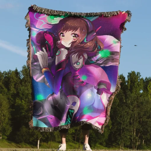 OW DVA Woven Tapestry Throw Blanket – Fun Wall Rug, Room Decor, Picnic Mat, Collectible Accent - Image 4
