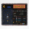 Pac-Man woven tapestry throw blanket, designed with cute wall art and cozy home decor, making it the perfect gift for Pac-Man fans.