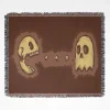 Pac-Man Retro woven tapestry throw blanket, featuring stylish wall rug design and room decor, perfect as a collectible item for Pac-Man fans.