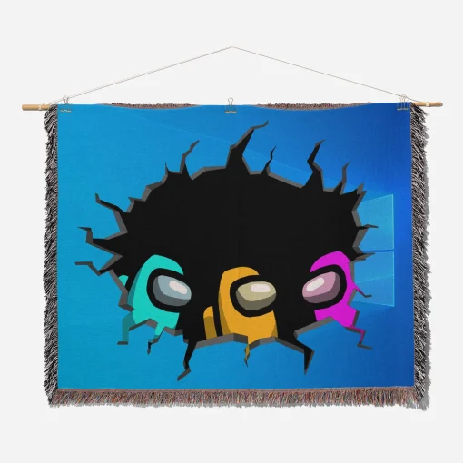 Among Game Woven Tapestry Throw Blanket – Popular Wall Art, Room & Home Decor, Perfect Gift - Image 2