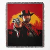 Red Dead Redemption 2 woven tapestry throw blanket, designed with unique wall art and cozy room decor, perfect as a collectible accent for Red Dead Redemption 2 enthusiasts.