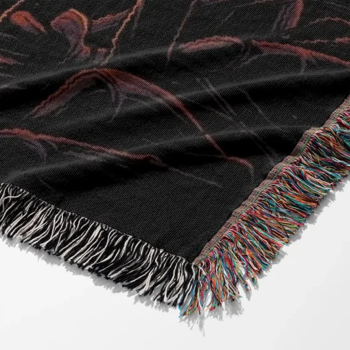 Silent Woven Tapestry Throw Blanket – Spooky Wall Art, Room Decor, Cozy Home Decor, Perfect Gift - Image 6