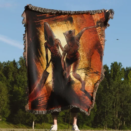 Silent Woven Tapestry Throw Blanket – Dark Wall Rug, Room Decor, Collectible Merch - Image 4