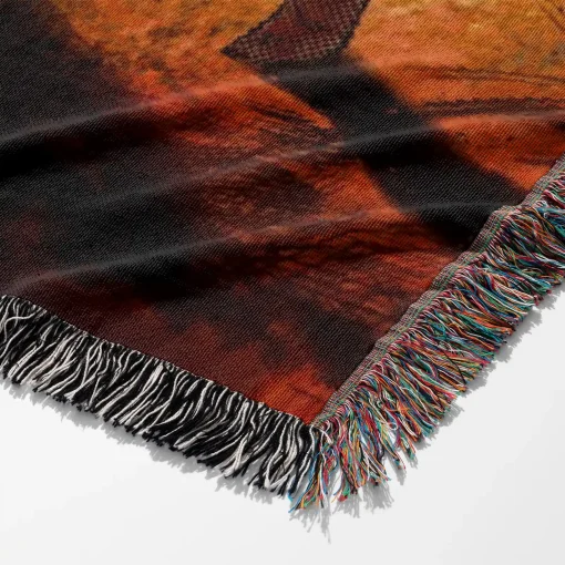 Silent Woven Tapestry Throw Blanket – Dark Wall Rug, Room Decor, Collectible Merch - Image 6