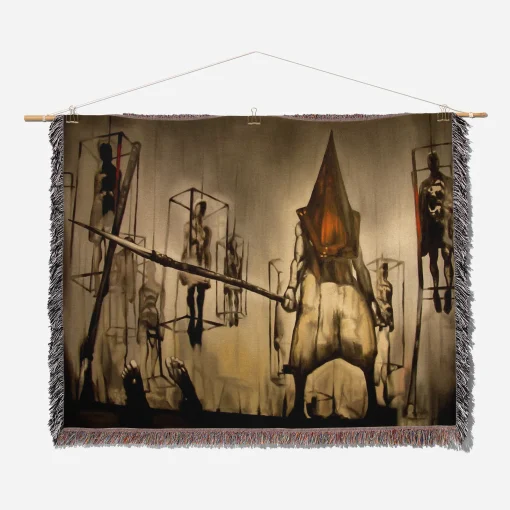 Silent Woven Tapestry Throw Blanket – Unique Wall Art, Room Decor, Home Decor Accent - Image 2