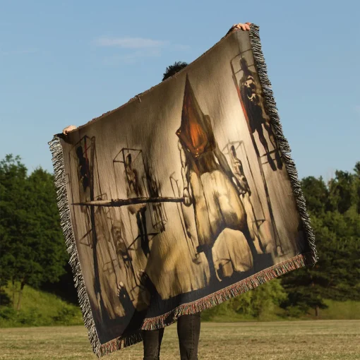 Silent Woven Tapestry Throw Blanket – Unique Wall Art, Room Decor, Home Decor Accent - Image 3