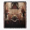 Silent woven tapestry throw blanket, offering dark wall rug design and room decor, making it a perfect collectible accent and home decor piece.