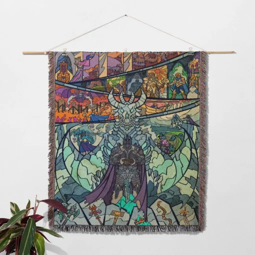 WOW Woven Tapestry Throw Blanket – Stylish Wall Art, Room Decor, Cozy Home Decor - Image 2