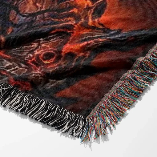 WOW Deathwing Woven Tapestry Throw Blanket – Cool Wall Rug, Room Decor, Collectible Accent - Image 6