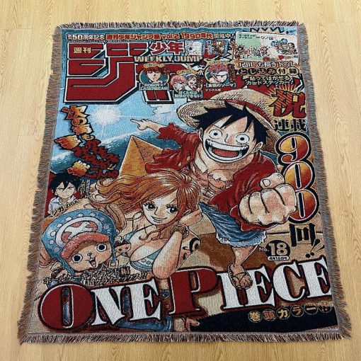 OP Manga Woven Tapestry Throw Blanket – Colorful Wall Rug, Cozy Room Decor, Perfect Gift - Image 6