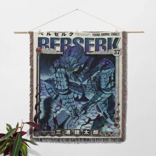 Berserk Manga Woven Tapestry Throw Blanket – Vintage Wall Art, Cool Room Decor, Collectible Accent - Image 2
