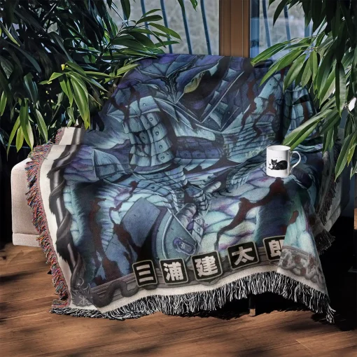 Berserk Manga Woven Tapestry Throw Blanket – Vintage Wall Art, Cool Room Decor, Collectible Accent - Image 3