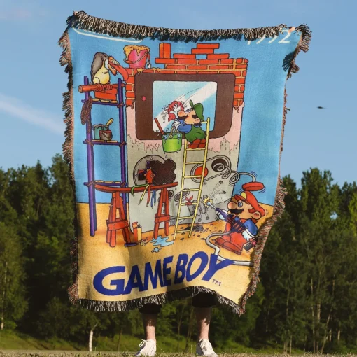 Mario Woven Tapestry Throw Blanket – Fun Wall Art, Unique Room Decor, Collectible Merch - Image 4